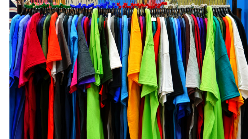 shirts on clothing rack